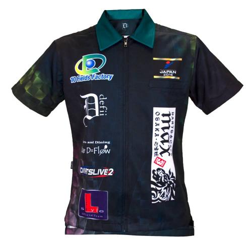 昇華プリント オリジナルデザイン ブラック 前面