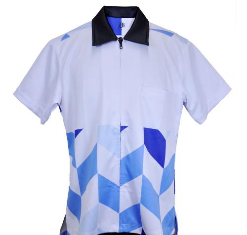 昇華プリント オリジナルデザイン4 ブルー 前面