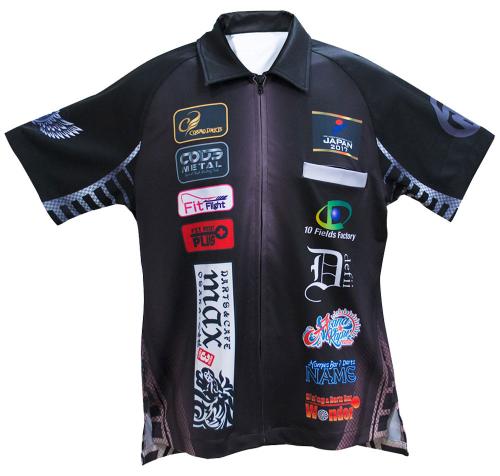 昇華プリント オリジナルデザイン メタルブラック 前面