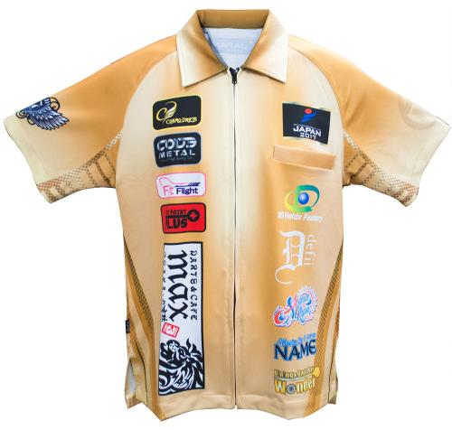 昇華プリント オリジナルデザイン メタルイエロー 前面